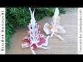 Kanzashi gyertya 02 -  satin candle Chritmas ornaments -