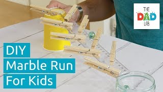 How To Make A Marble Run In 2 Minutes | DIY
