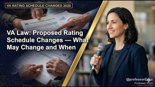 VA Law: Proposed Rating Schedule Changes — What May Change and When