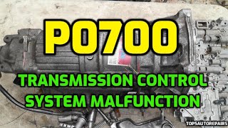 FIX CODE P0700 TRANSMISSION CONTROL SYSTEM MALFUNCTION P0701 AND P0702