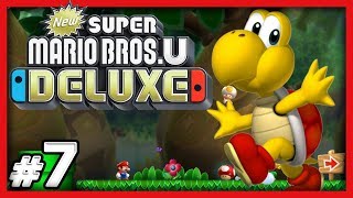 New Super Mario Bros U Deluxe - #7 - JUNGLE GIANTS!! (4 Player Switch Gameplay)