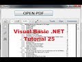Visual Basic .NET Tutorial 25 - How to open and show a PDF file inside VB.NET Form