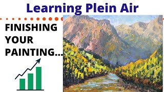 Best Way To Finish A Plein Air Landscape Painting | BEGINNERS DEMO