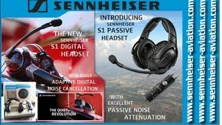 Sennheiser S1 digital, Sennheiser S 1 passive aviation headsets.