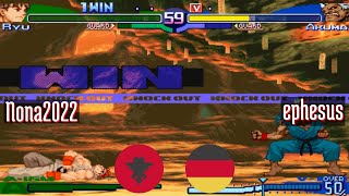 FT10 @sfa3: Nona2022 (AL) vs ephesus (DE) [Street Fighter Alpha 3 Fightcade] Jul 12