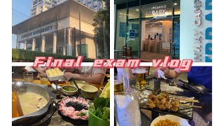 VLOG 21🌞Final exam life 考final的生活/ lots of studying 一直读书/Sunway college/ Ausmat/ foods / stress💯