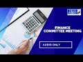 Finance Committee Meeting | 3-30-23 4 p.m.