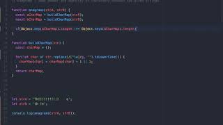 Anagrams algorithm in Javascript