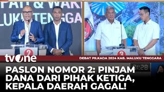 PANAS! Paslon 03 Saling Sindir dengan Paslon 02 Soal Pinjaman Dana | Debat Pilkada tvOne