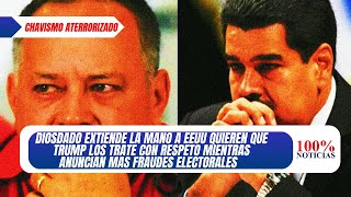 Diosdado le da la mano a EEUU si los tratan con respeto mientras se preparan más fraudes electorales