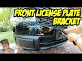 Installing a front license plate bracket on a 2023 Ford Maverick - step-by-step DIY