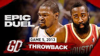 When Kevin Durant & James Harden BECAME VILLAINS 🔥EPIC Playoff Duel Highlights | Game 5, 2013