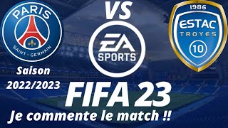 PSG vs Troyes 13ème journée de ligue 1 2022/2023 / FIFA 23 PS5