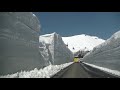 fhd great snow wall in aomori 雪の回廊（雪の壁）　快晴の八甲田ゴールドライン　谷地ゲートから酸ヶ湯ゲートまで 2019年4月16日　00168