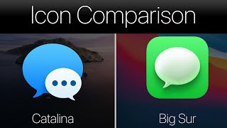 macOS Big Sur Beta 1 App Icons vs Catalina Icons