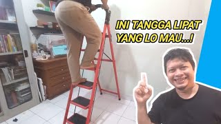 Review Tangga Lipat 6 Steps, Gokil Murahnya Tapi Kekuatannya Boleh Diadu