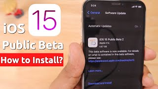 How to INSTALL iOS 15 Public Beta in iPhone and iPad? 🔥