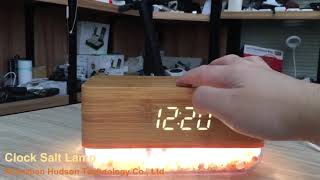 Clock Salt Lamp