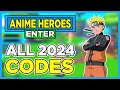 NEW CODES FOR ANIME HEROES SIMULATOR ON ROBLOX