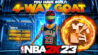 NEW "4-WAY GOAT" BUILD IS A DEMIGOD in NBA 2K23! BEST GUARD BUILD in NBA 2K23! DEMIGOD GUARD BUILD!