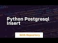 python postgresql insert