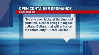 Ringgold City Council to consider establishing 'open container district' Monday