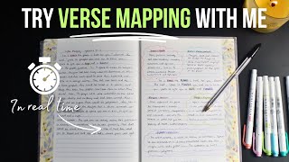 How to VERSE MAP - Bible Study with me in REAL TIME Jeremiah 29:11