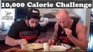 10,000 Calorie Challenge |  Day of Epic Eating & Training