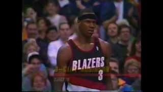 Clifford Robinson Loses His Cool And Is Ejected Vs Boston