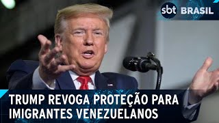 Trump revoga proteção para venezuelanos; “Sacos de lixo”, diz secretária | SBT Brasil (29/01/25)