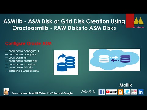 #09 ASMLib - ASM Disk or Grid Disk Creation Using Oracleasmlib RAW Disks to ASM Disks