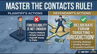 MBE Civil Procedure Masterclass: Minimum contacts.