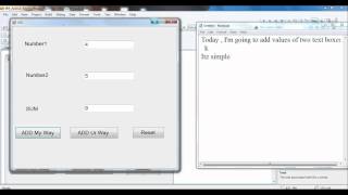 VB.NET ADD Two Text Boxes