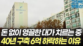 돈 없이 영끌하면 이런 대가를 치르게 됩니다, 40년된 구축이 하락하는 이유 [아파트 부동산 입주권 분양권 재개발 재건축]