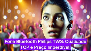 🔊 Fone Bluetooth Philips TWS: Qualidade TOP e Preço Imperdível! 🎧🔥