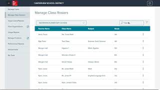 For Administrators: Manage Class Rosters