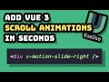 Animate an Element on Scroll in 4 Minutes?