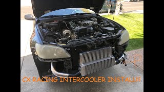 Turbo IS300, CX racing INTERCOOLER INSTALLED!