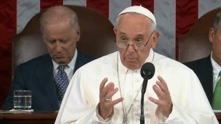 Pope Francis talks climate change, income inequality