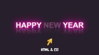 HTML & CSS Glowing Text Animation Effects #CodeElse