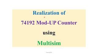 Multisim_74192 Mod Up Counter