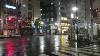 【NOWJAPAN】台風19号の様子　ハギビス／東京都・新宿区早稲田