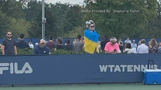 Woman says she was asked to leave Western & Southern Open for wearing Ukraine flag