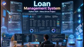 💳🔥 Loan Management System Using Python | OOP + Menu Driven Project | Full Python Project Tutorial