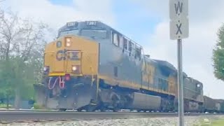 Marvelous K5hl on CM44AC! Csx 7289 leading!( Csx 7201 trailing) 103 cars! + Horn salute! ☀️