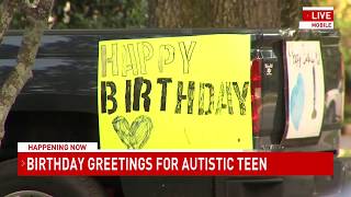 Neighborhood helps Mobile teen celebrate 18th birthday during pandemic - NBC 15 WPMI