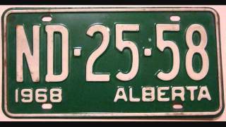 ALBERTA LICENSE PLATE HISTORY 1912-DATE, UPGRADED VERSION