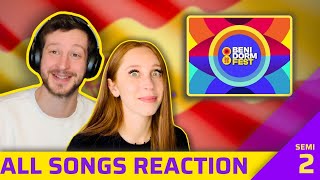 Benidorm fest semi-final 2 SONGS REACTION