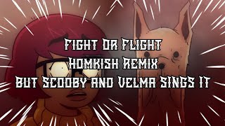 FNF' - Vs. Sonic.EXE - Fight Or Flight (@honkish remix) But Velma And Scooby Doo Sings It.