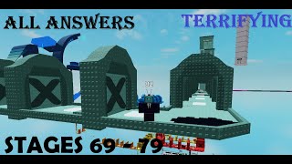 Roblox puzzle difficulty chart TERRIFYING 69 - 79